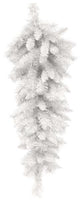 28" Belgium Spruce Teardrop Swag- White SKU XX778427