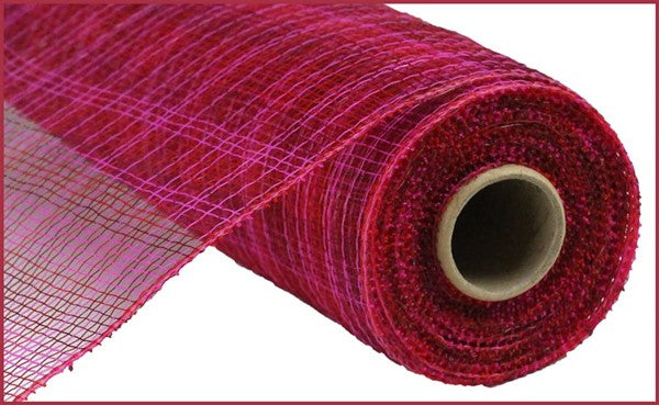 10" Multi Stripe Mesh- Hot Pink/Red/Burgundy   SKU RE1382RE