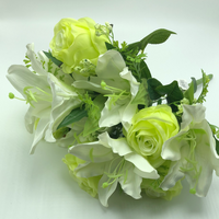 16" Rose Lily Bush- Chartreuse   SKU HD7957 GR/CR